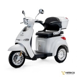 Veleco CRISTAL: scooter de movilidad de tres ruedas con iluminación LED completa