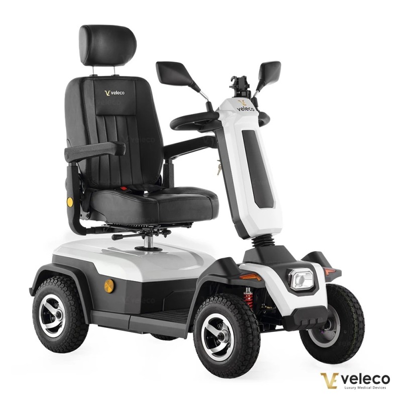 Veleco SHARPY: scooter de movilidad de 4 ruedas con asiento tipo capitán