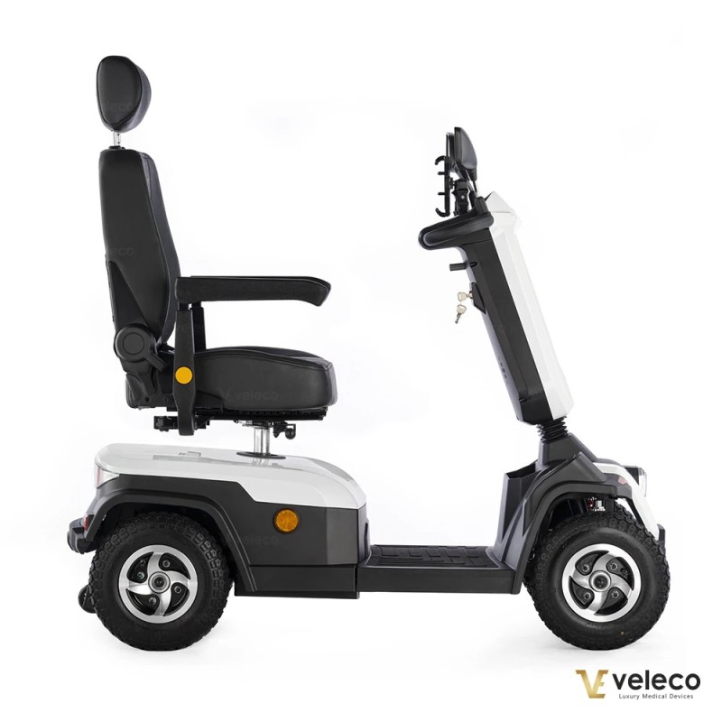 Veleco SHARPY: scooter de movilidad de 4 ruedas con asiento tipo capitán