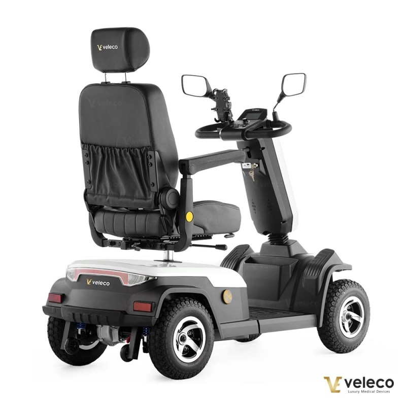 Veleco SHARPY: scooter de movilidad de 4 ruedas con asiento tipo capitán