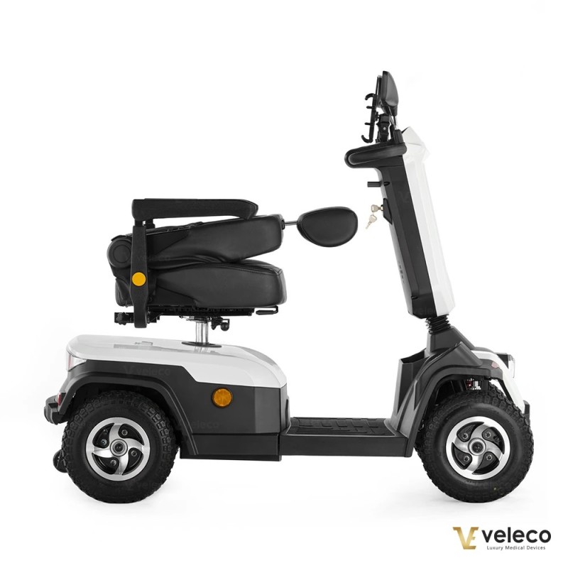 Veleco SHARPY: scooter de movilidad de 4 ruedas con asiento tipo capitán