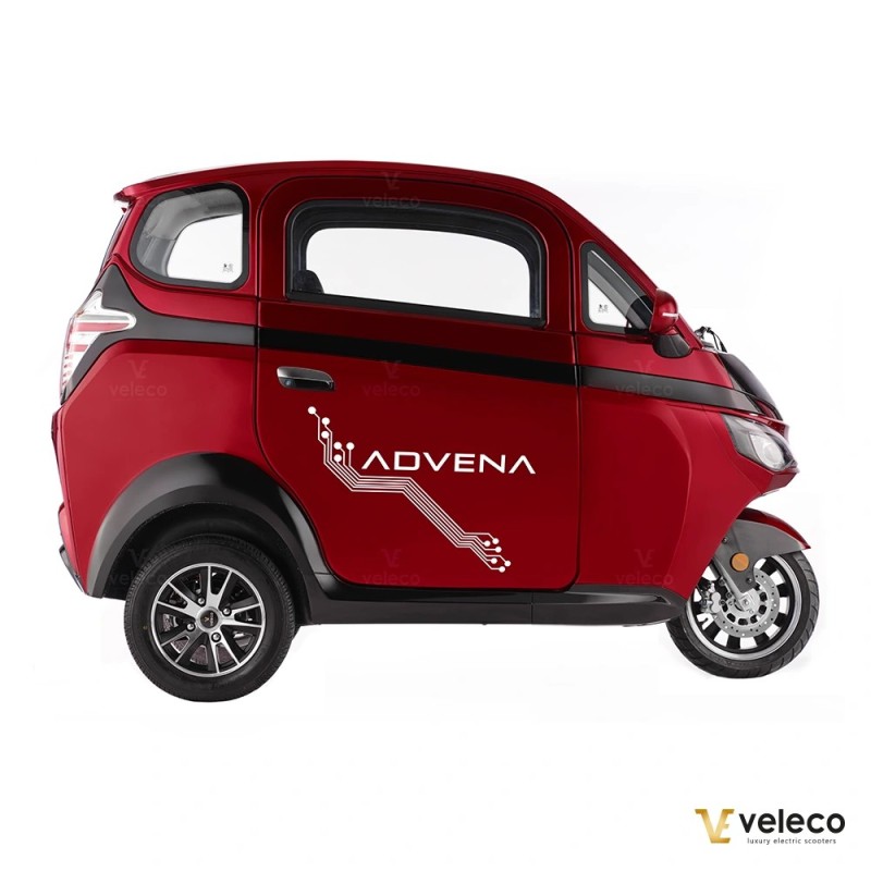 Veleco ADVENA: 2-Sitzer-Elektromoped im geschlossenen Karosserie-Design