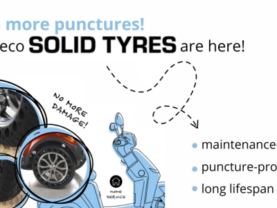 No more punctures – solid tyres for mobility scooters are here!