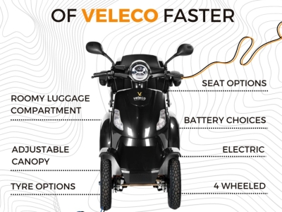 Veleco FASTER mobility scooter – regain freedom and independence