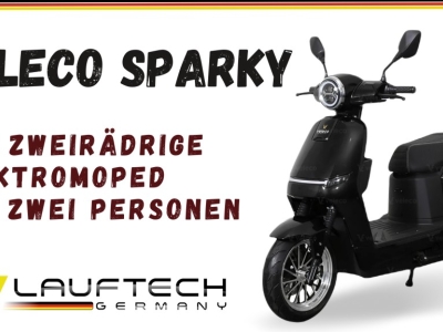 Veleco SPARKY – Das zweirädrige Elektromoped für zwei Personen