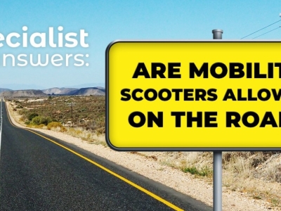 Are mobility scooters allowed on the road?